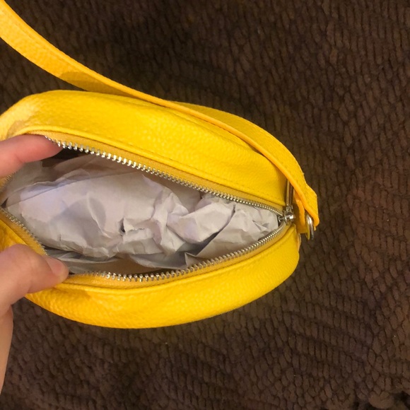yellow round purse